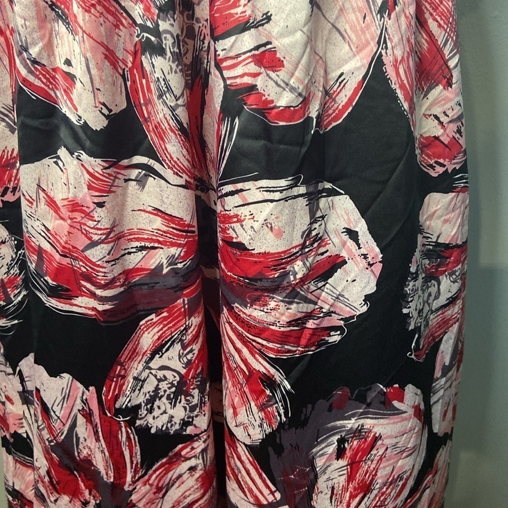 NWT The Limited Halter Dress Geometric Print Black Pink 8 - Picture 3 of 9